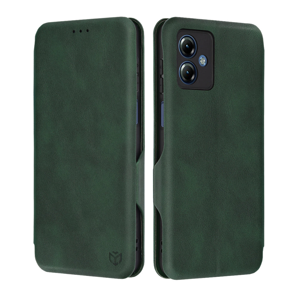 Etui na Motorola Moto G14, Techsuit, Safe Wallet Plus, Zielony