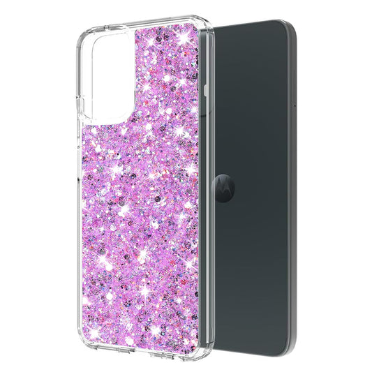 Etui na Motorola Moto G14, Techsuit, Sparkly Glitter, Magenta