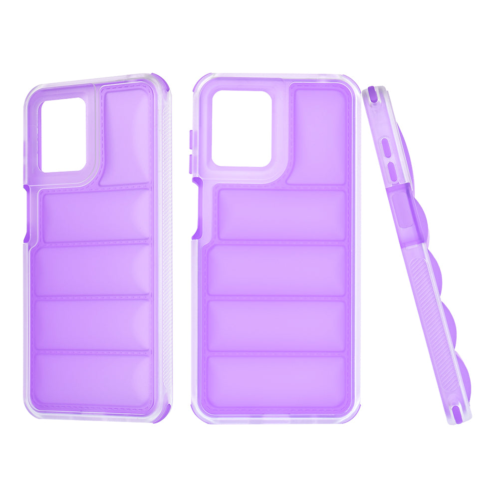 Case for Motorola Moto G14, Techsuit, Wave Shield, Purple