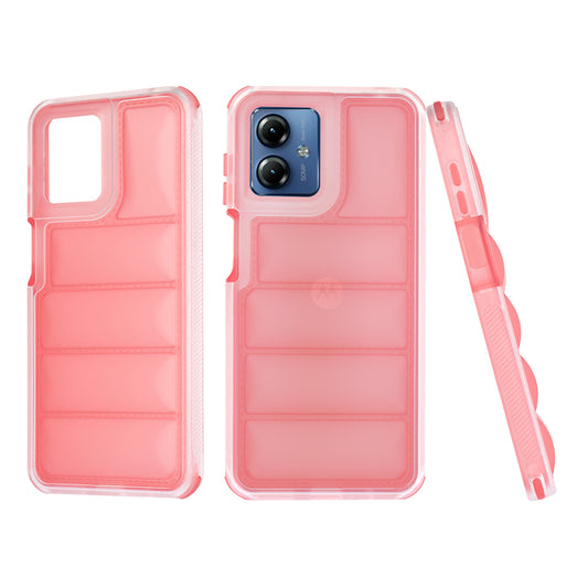 Etui na Motorola Moto G14, Techsuit, Wave Shield, Czerwony