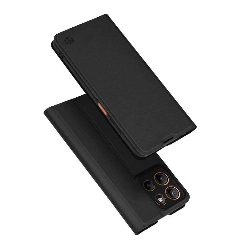 Etui na Motorola Moto G15 / G15 Power, Techsuit, Magskin Book, czarne