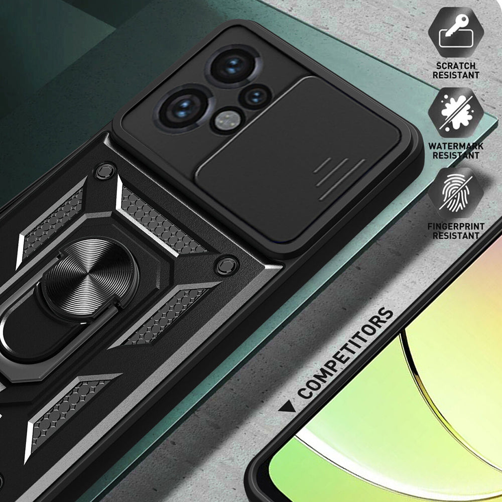 Case for Motorola Moto G24 Power, Techsuit, CamShield, Black