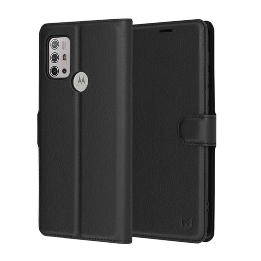 Etui na Motorola Moto G30 / G20 / G10, Techsuit, Leather Folio, czarne
