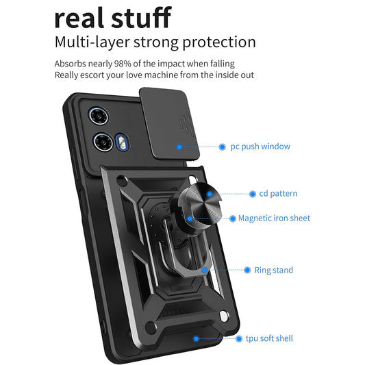 Etui na Motorola Moto G31 / G41, Techsuit, CamShield, czarne