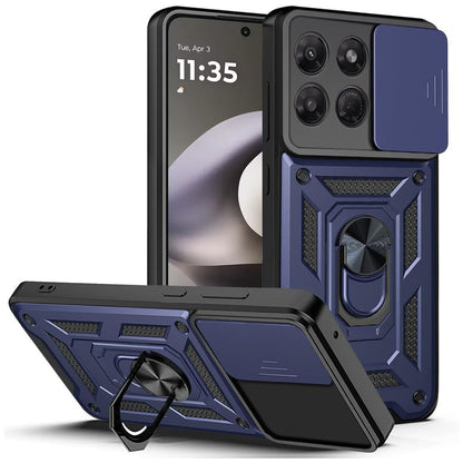Etui na Motorola Moto G37 Power, Techsuit, CamShield, Niebieskie