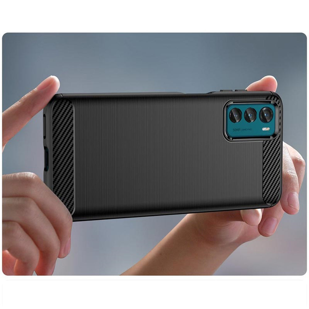 Case for Motorola Moto G42, Techsuit, Carbon, Black