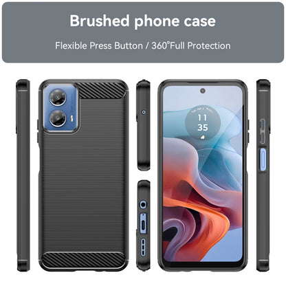 Case for Motorola Moto G45 / G34, Techsuit, Carbon, Black