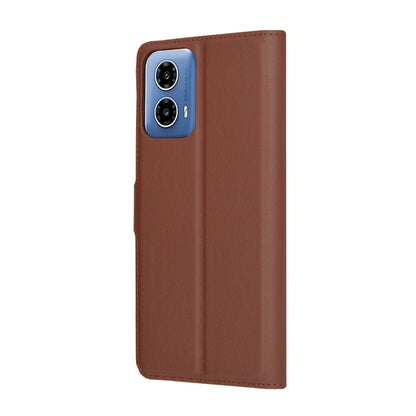 Etui na Motorola Moto G45 / G34, Techsuit, Leather Folio, Brązowy
