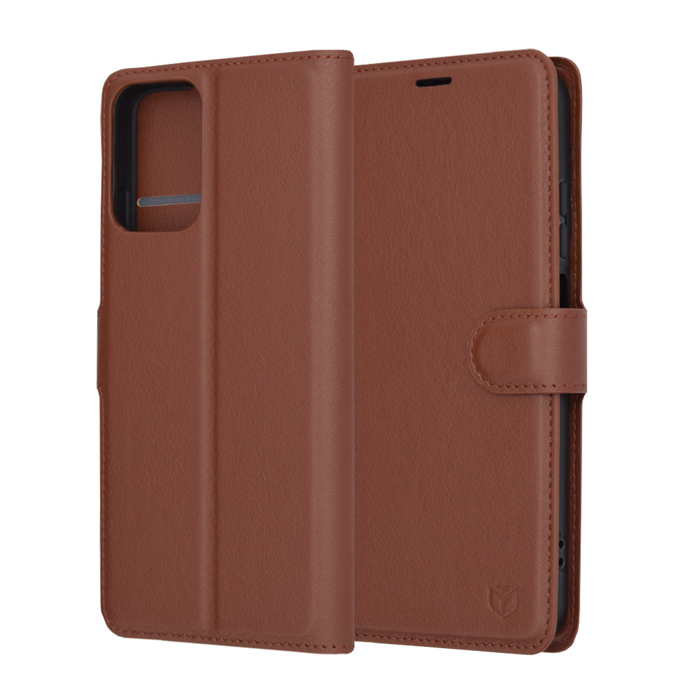 Etui na Motorola Moto G45 / G34, Techsuit, Leather Folio, Brązowy