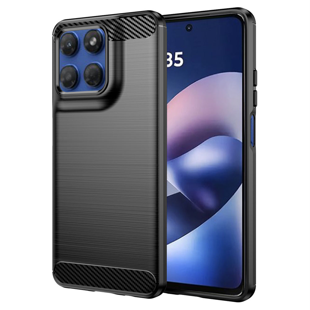 Etui do Motorola Moto G47 / G37 Power / G37 / G67 Power / G57 Power, Techsuit, Carbon, Czarny