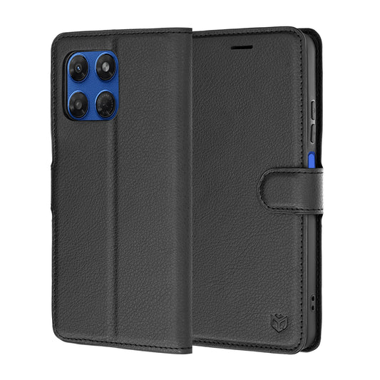Etui na Motorola Moto G47 / G37 Power / G37, Techsuit, Leather Folio, czarne