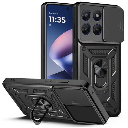 Etui na Motorola Moto G47 / G37, Techsuit, CamShield, czarne