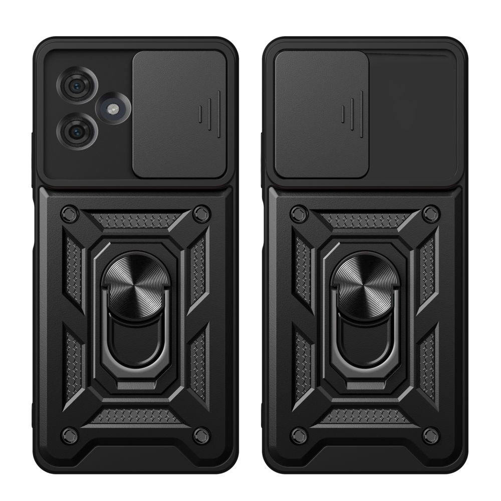 Case for Motorola Moto G54, Techsuit, CamShield, Black