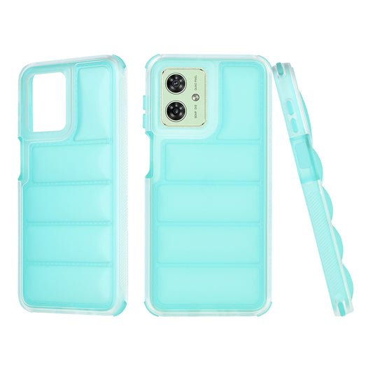 Etui na Motorola Moto G54, Techsuit, Wave Shield, Turkusowy