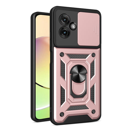 Etui na Motorola Moto G55, Techsuit, CamShield, Różowe