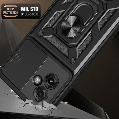 Etui na Motorola Moto G55, Techsuit, CamShield, Zielony