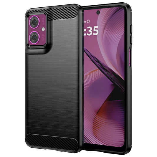 Etui na Motorola Moto G55, Techsuit, Carbon, Czarny