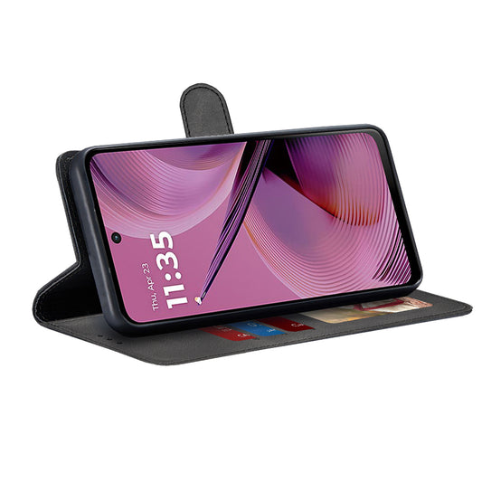 Etui na Motorola Moto G55, Techsuit, Diary Book, czarne