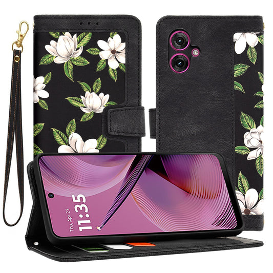 Etui na Motorola Moto G55, Techsuit, FlipCraft, czarne