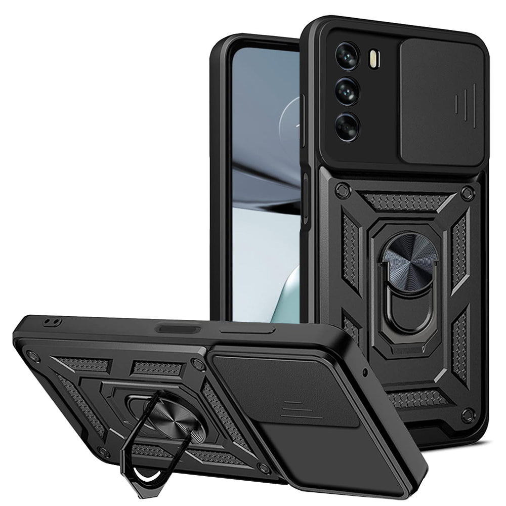 Etui na Motorola Moto G62 5G, Techsuit, CamShield, Czarny