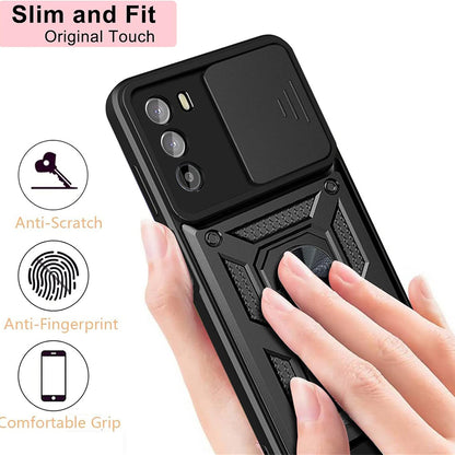 Etui na Motorola Moto G62 5G, Techsuit, CamShield, Czarny