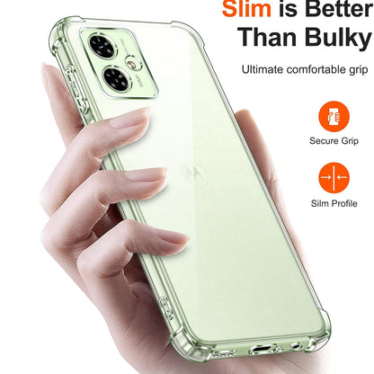 Etui na Motorola Moto G64 / G54 Power Edition, Techsuit, odporne na wstrząsy, przezroczyste