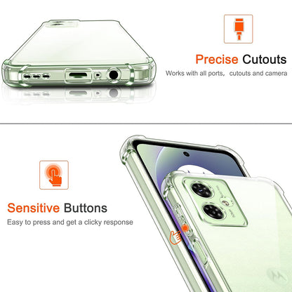 Etui na Motorola Moto G64 / G54 Power Edition, Techsuit, odporne na wstrząsy, przezroczyste