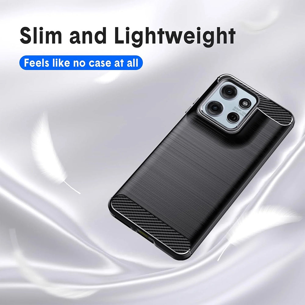 Etui na Motorola Moto G67 Power / G57 Power, Techsuit, Carbon, Czarne