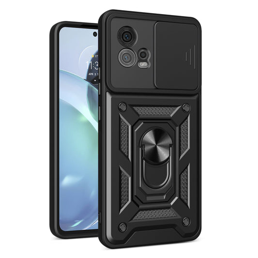 Etui na Motorola Moto G72, Techsuit, CamShield, Czarny