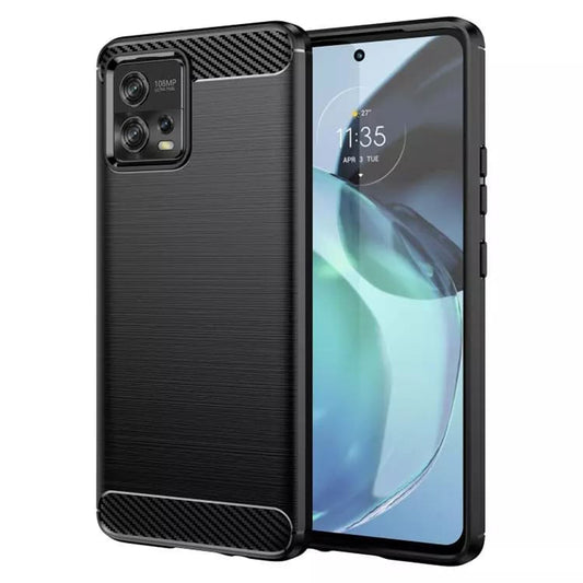 Etui na Motorola Moto G72, Techsuit, Carbon, Czarny