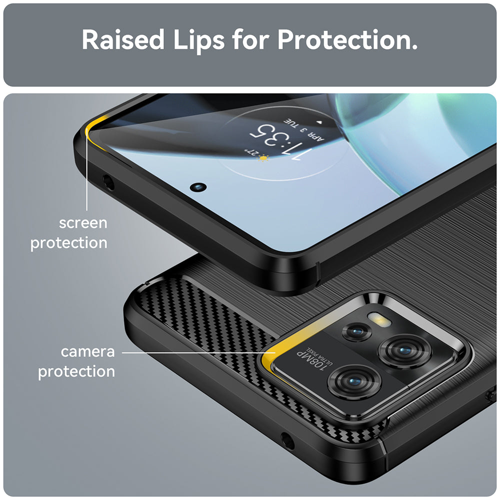Etui na Motorola Moto G72, Techsuit, Carbon, Czarny