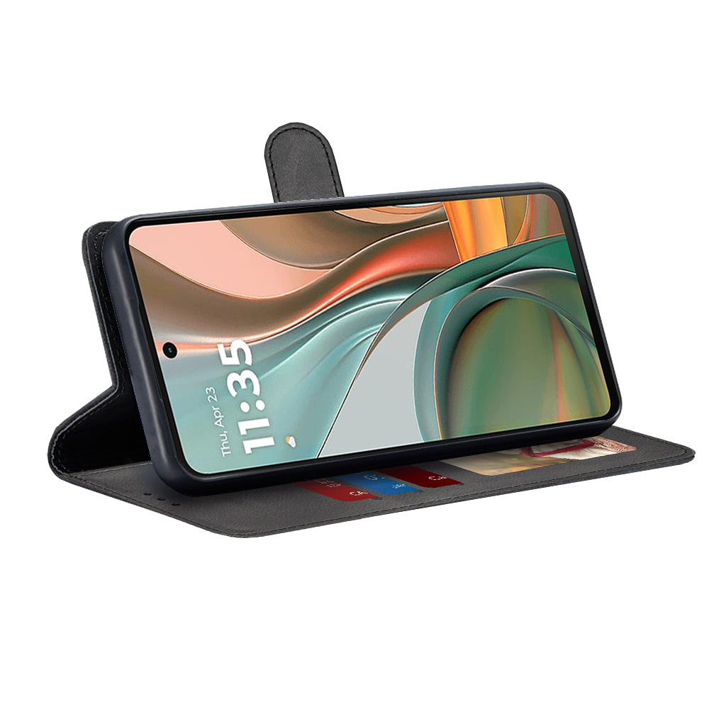 Case for Motorola Moto G75, Techsuit, Diary Book, Black