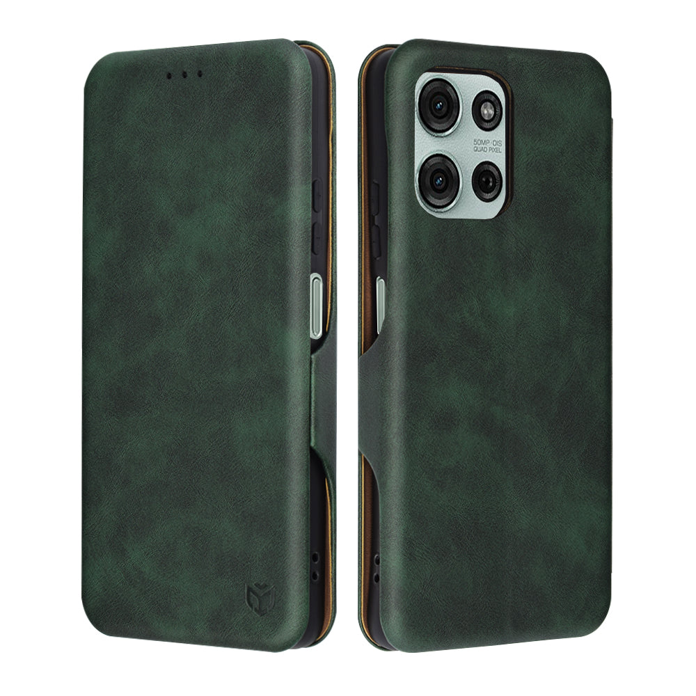 Etui na Motorola Moto G75, Techsuit, Safe Wallet Plus, Zielony