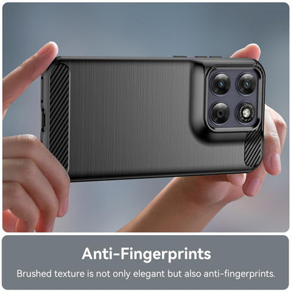 Etui na Motorola Moto G77 / G67, Techsuit, Carbon, Czarne