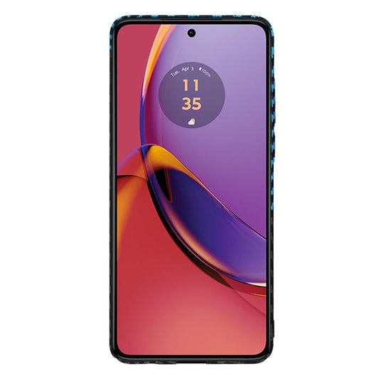 Etui na Motorola Moto G84, Techsuit, Carbonite FiberShell, Czarna Bleu