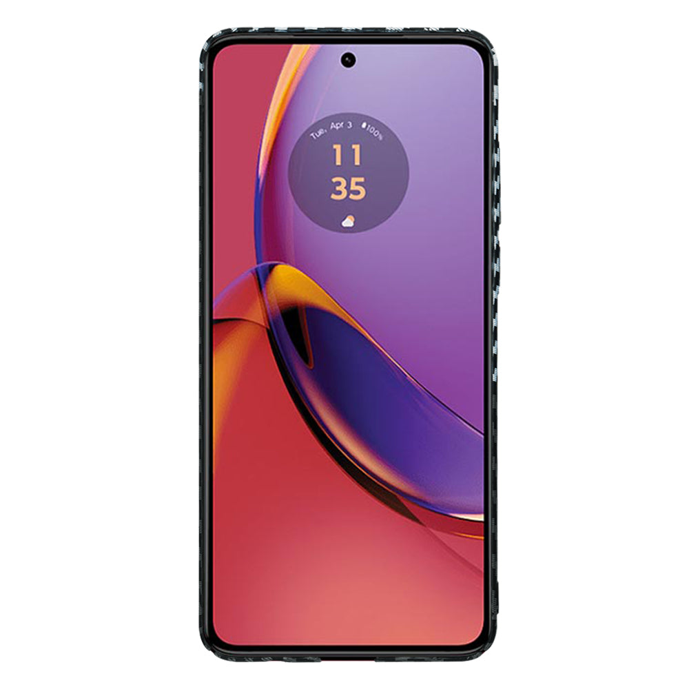 Etui na Motorola Moto G84, Techsuit, Carbonite FiberShell, Czarny Szary