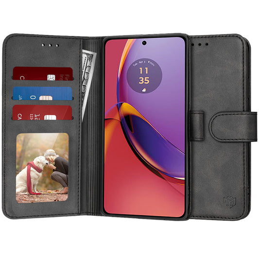 Etui na Motorola Moto G84, Techsuit, Diary Book, czarne