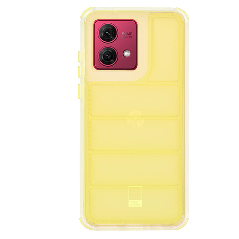 Etui na Motorola Moto G84, Techsuit, Wave Shield, Żółte