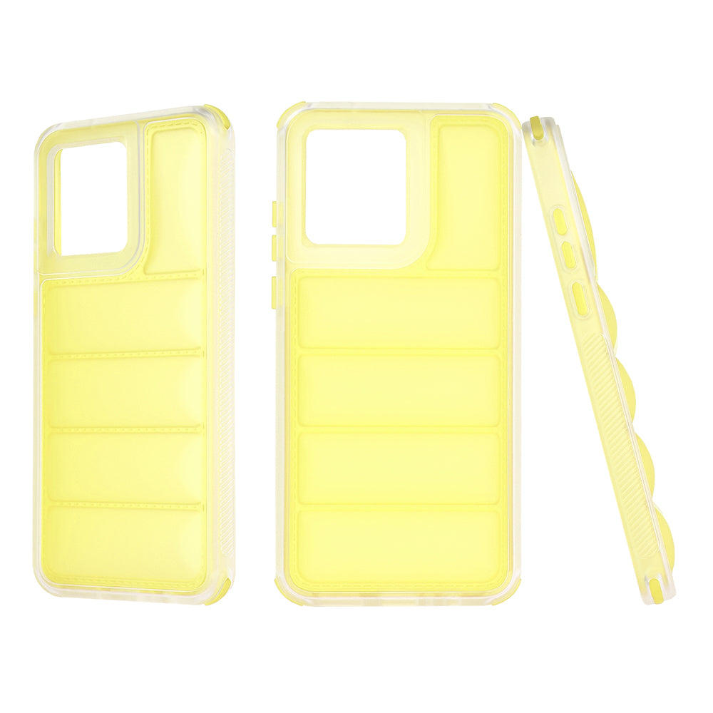 Etui na Motorola Moto G84, Techsuit, Wave Shield, Żółte