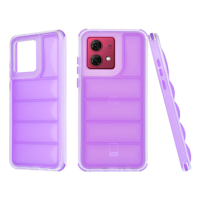 Etui na Motorola Moto G84, Techsuit, Wave Shield, Fioletowe