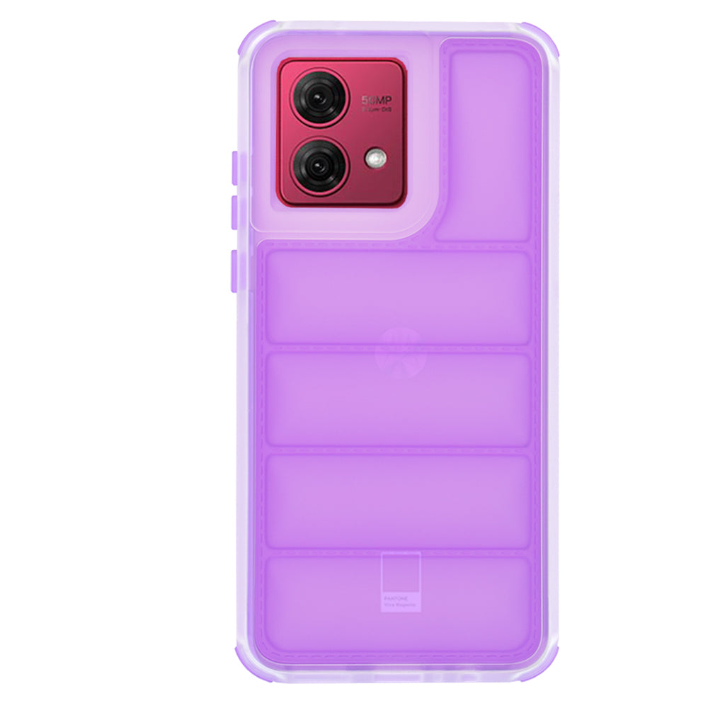 Etui na Motorola Moto G84, Techsuit, Wave Shield, Fioletowe