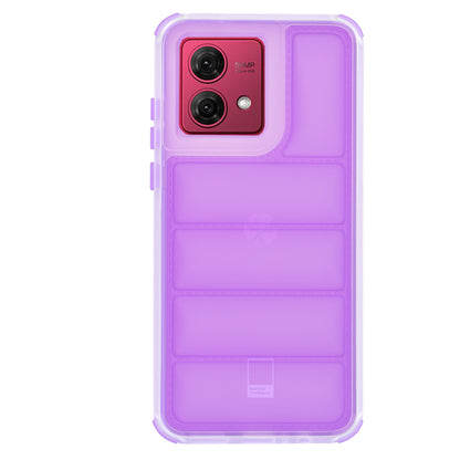Etui na Motorola Moto G84, Techsuit, Wave Shield, Fioletowe