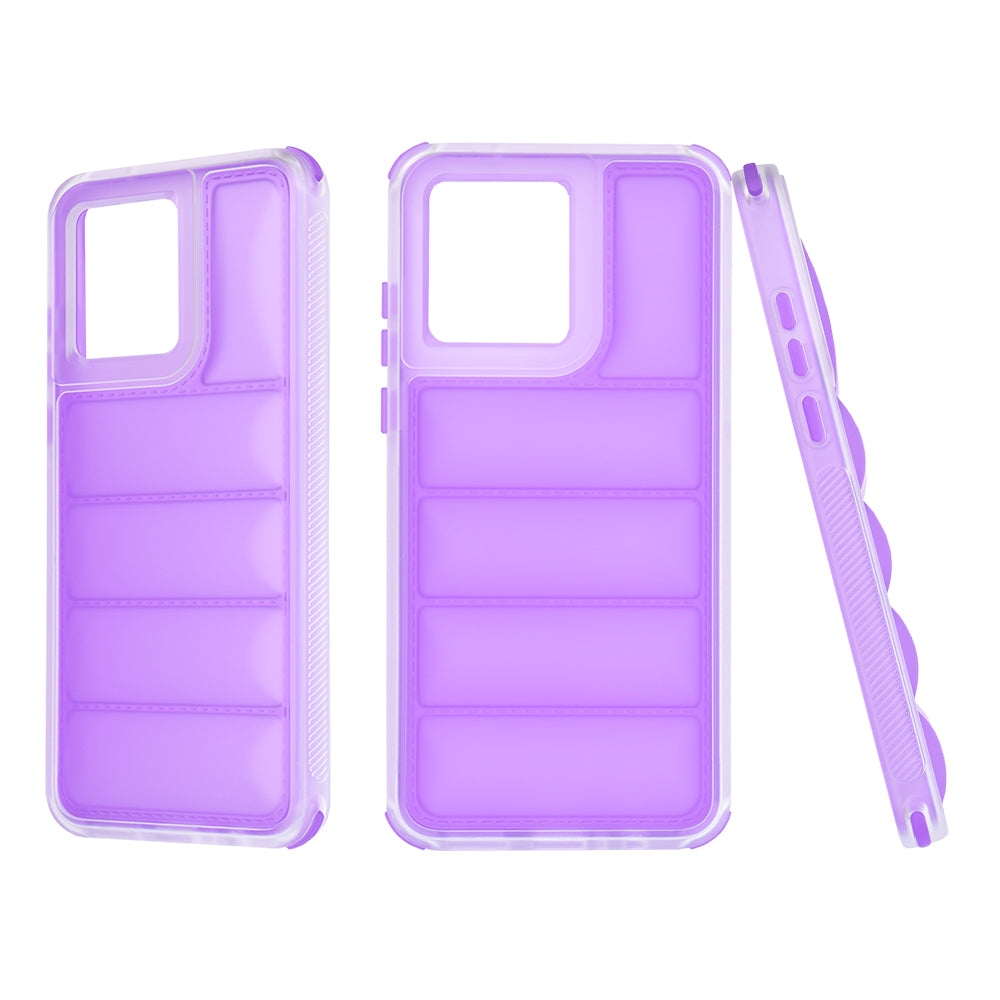 Etui na Motorola Moto G84, Techsuit, Wave Shield, Fioletowe