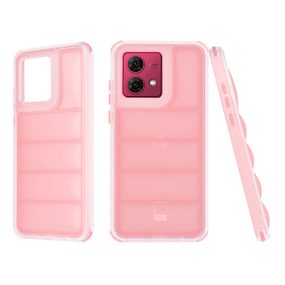 Case for Motorola Moto G84, Techsuit, Wave Shield, Pink