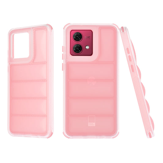 Etui na Motorola Moto G84, Techsuit, Wave Shield, Różowe