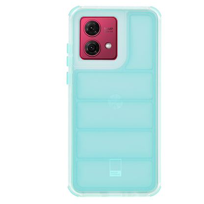 Etui na Motorola Moto G84, Techsuit, Wave Shield, Turkusowy