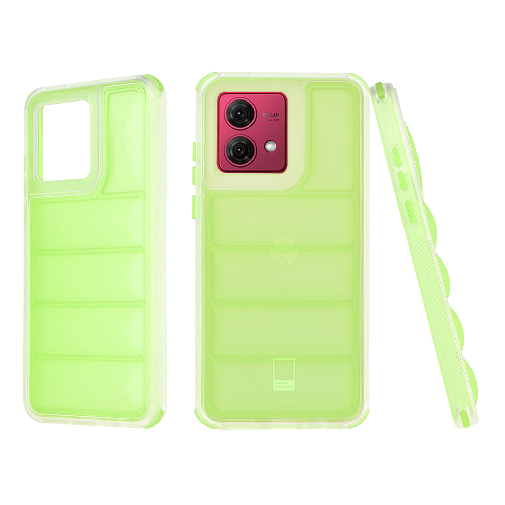 Etui na Motorola Moto G84, Techsuit, Wave Shield, Zielony