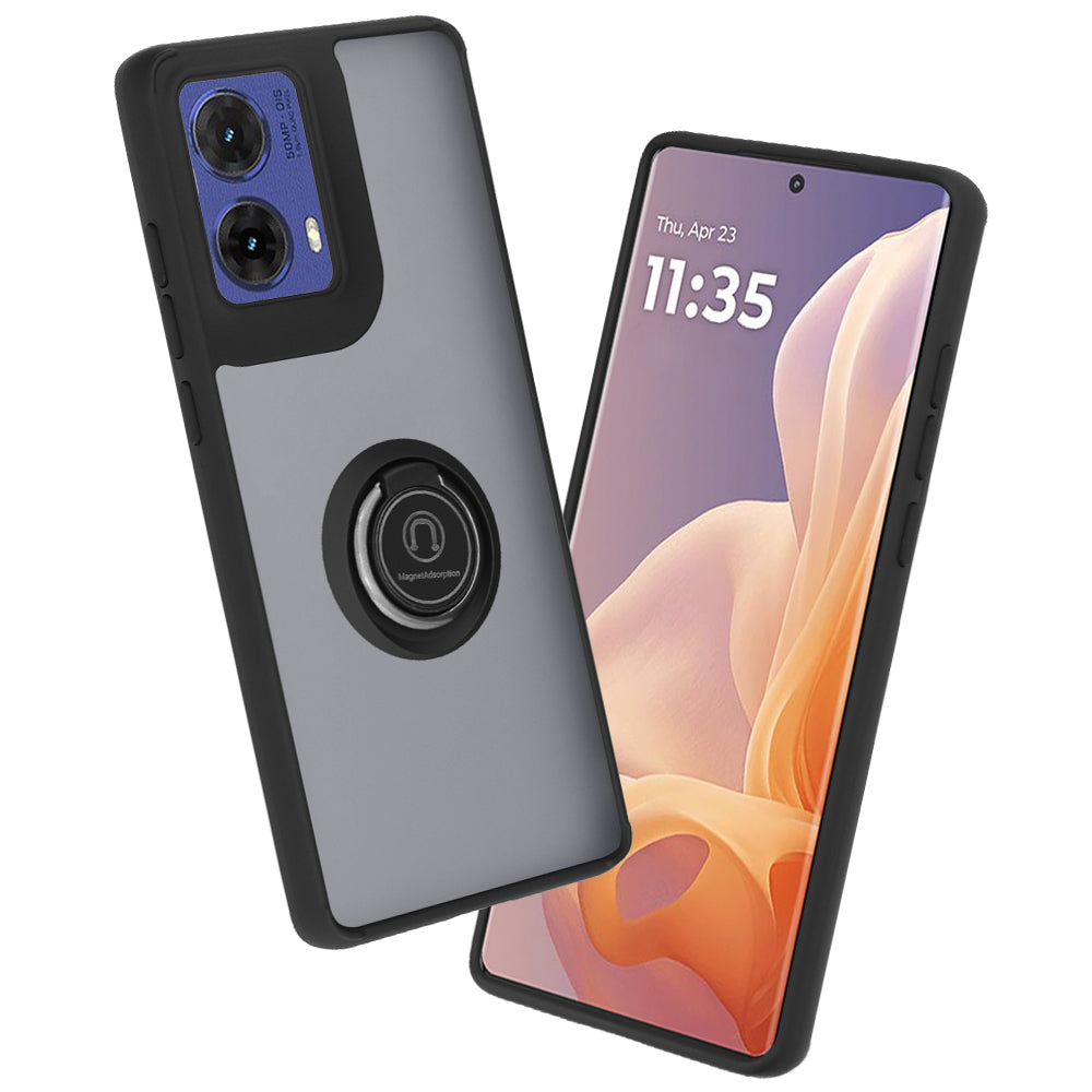 Etui na Motorola Moto G85, Techsuit, Glinth, czarne
