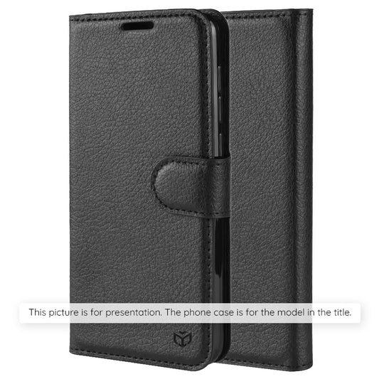 Etui na Motorola Moto G86 Power, Techsuit, Leather Folio, czarne