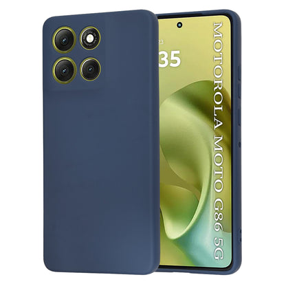 Etui na Motorola Moto G86, Techsuit, SoftFlex, Granatowe
